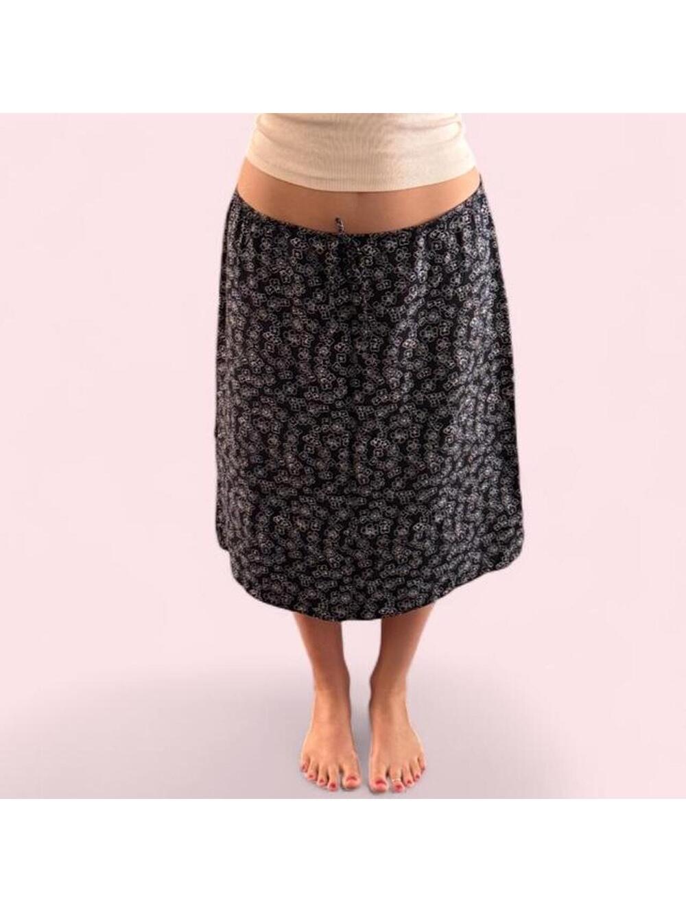 Vintage Vintage Studio low rise floral midi skirt